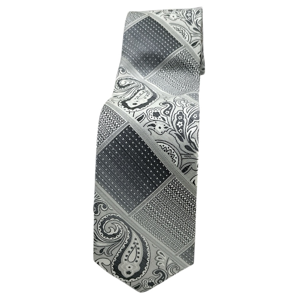 Stacy Adams Gray Patterned Tie -‎ NWOT